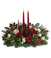 Christmas Wishes Centerpiece From Rogue River Florist, Grant's Pass Flower Delivery